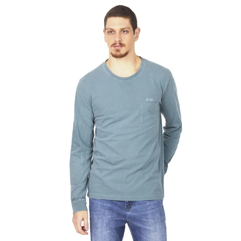 Camiseta Masculina 1/2 Malha Polo Wear Azul Médio Marinho Camiseta Masculina 1/2 Malha Polo Wear Azul Médio GG
