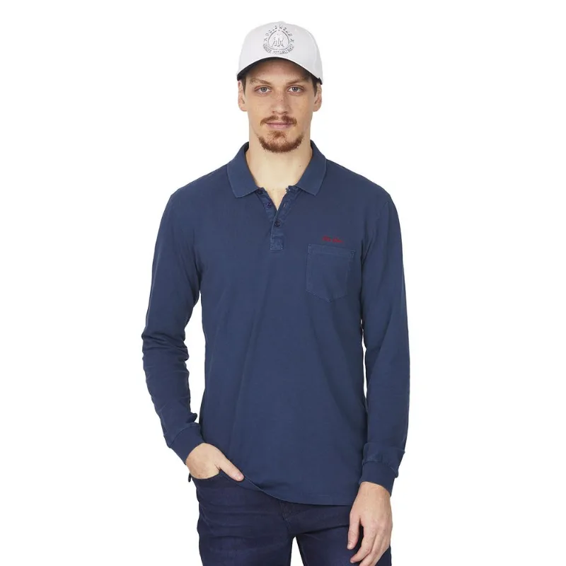 Camiseta Masculina 1/2 Malha Polo Wear Azul Escuro M