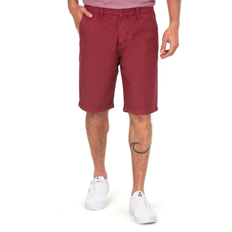Bermuda Masculina Alfaiataria Trapezio Polo Wear Vermelho Escuro 48