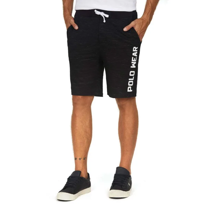 Bermuda Masculina Moletom Polo Wear Preto P