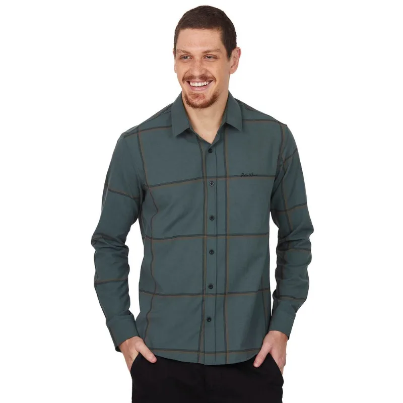 Camisa Misto Estampado Ml Polo Wear Verde Escuro GG