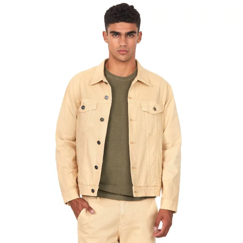 Jaqueta Sarja Masculina Fit Polo Wear Bege Médio GG