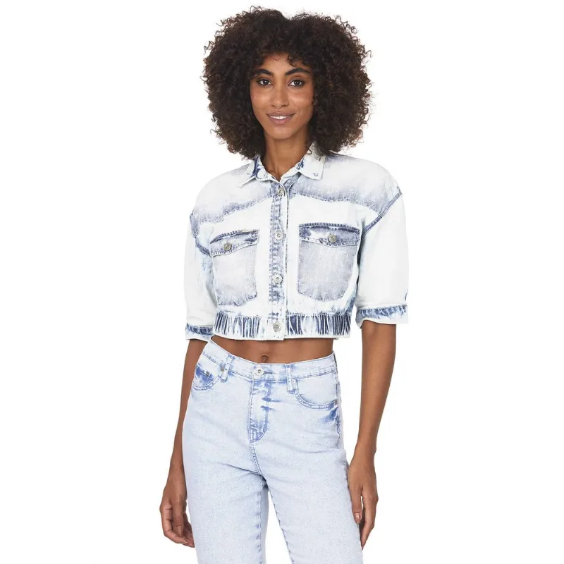 Jaqueta Feminina Bomber Polo Wear Jeans Claro P