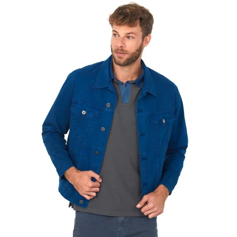 Jaqueta Sarja Masculina Fit Polo Wear Azul Escuro G