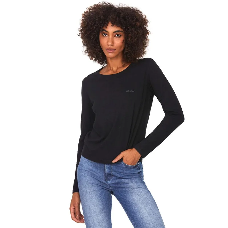 Camiseta Feminina Tint Bordada Polo Wear Preto G