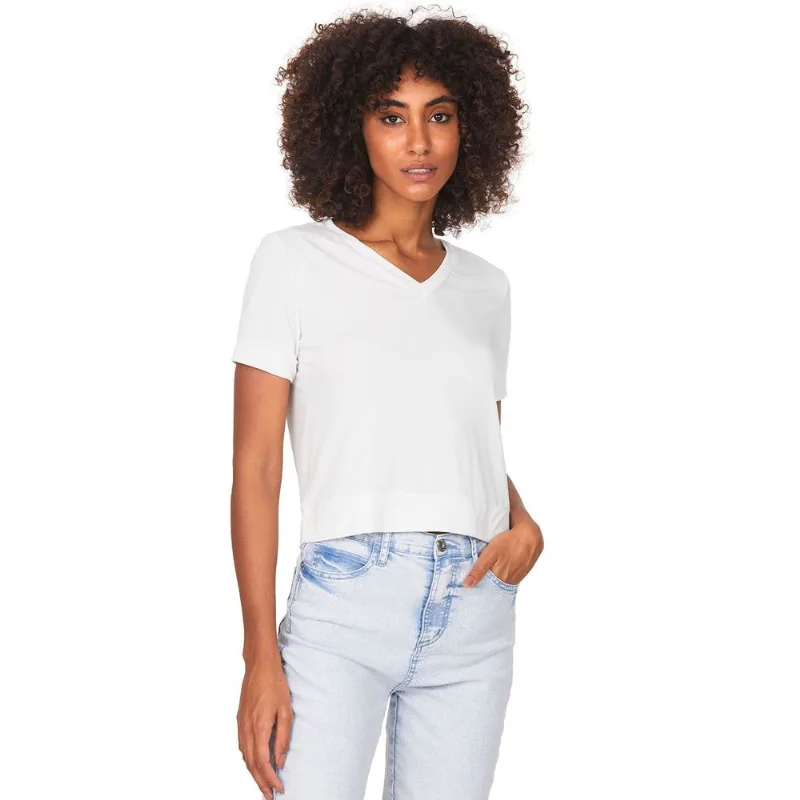 Blusa Gola V Suede Polo Wear Off White Branco P