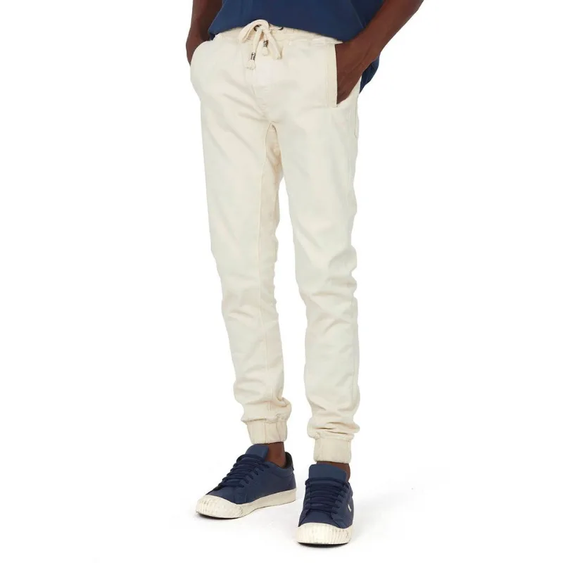 Calça Masculina Sarja Carrot Polo Wear Bege Médio 38