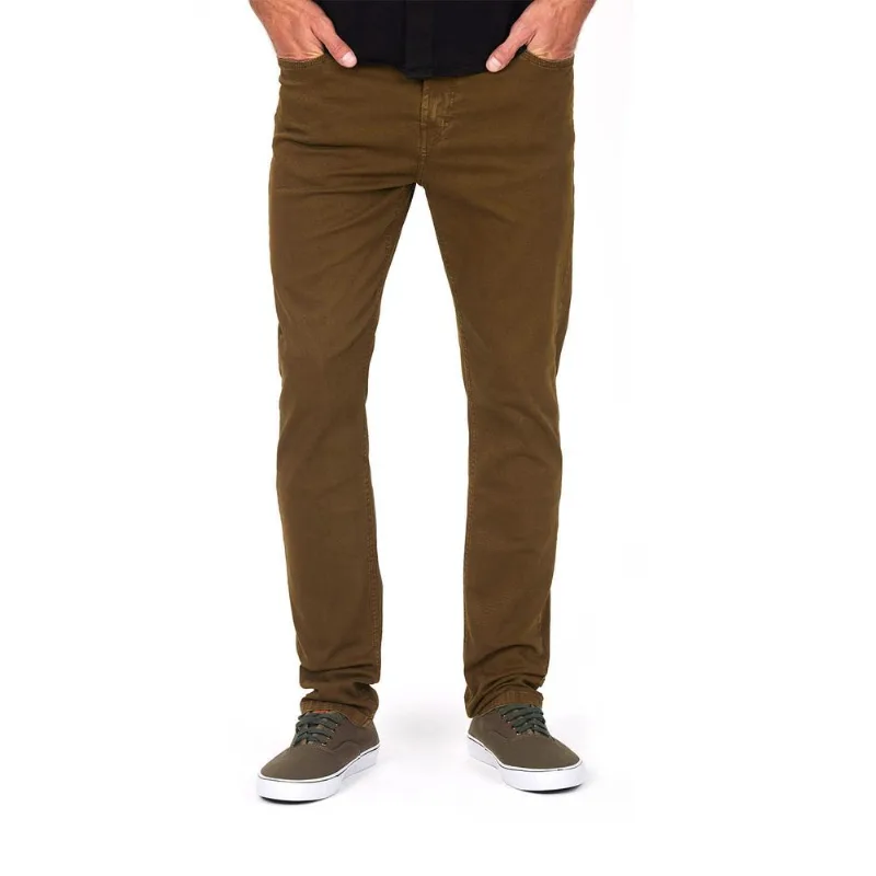 Calça Masculina Sarja Slim Polo Wear Verde Escuro 40