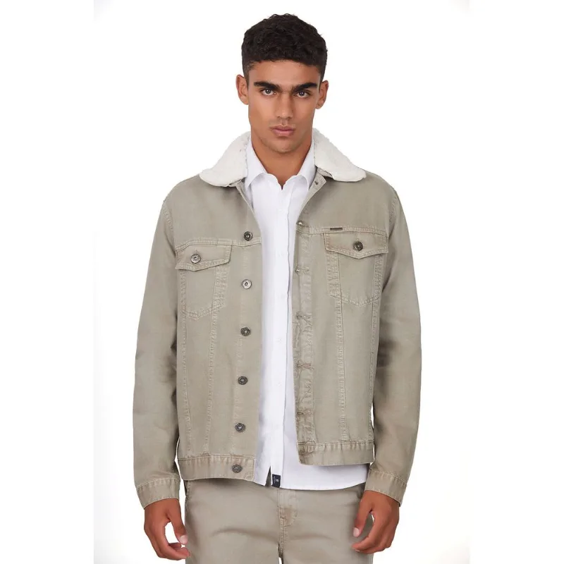 Jaqueta Masculina Sarja Clássica Polo Wear Cinza Claro GG