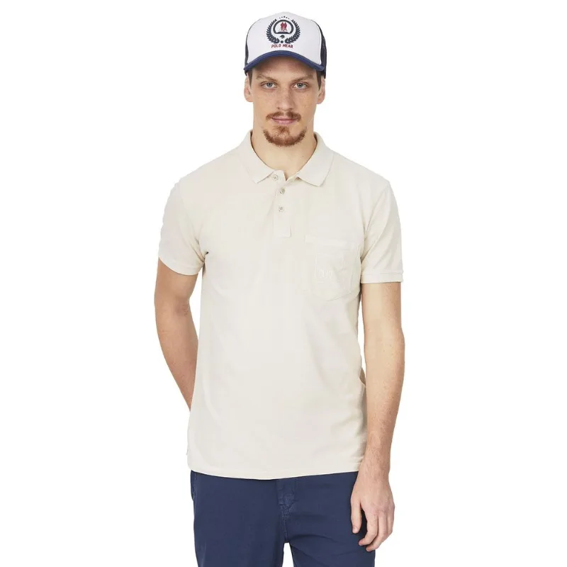 Polo Masculina Silk No Bolso Polo Wear Bege Claro P