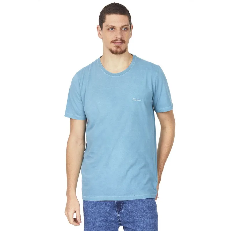 Camiseta Masculina Com Bordado Polo Wear Azul Médio G