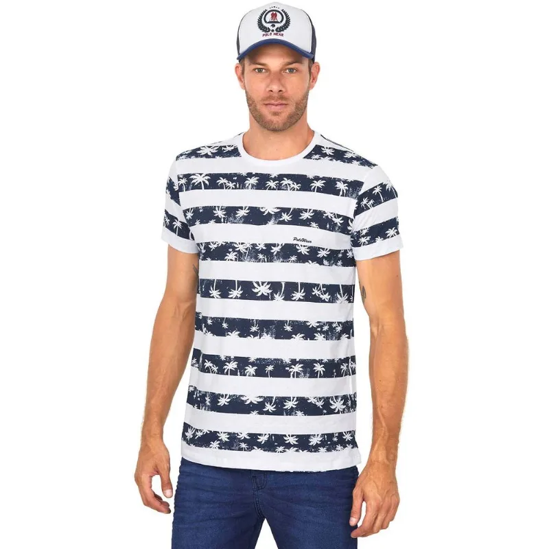Camiseta Masculina Estampada Polo Wear Branco GG