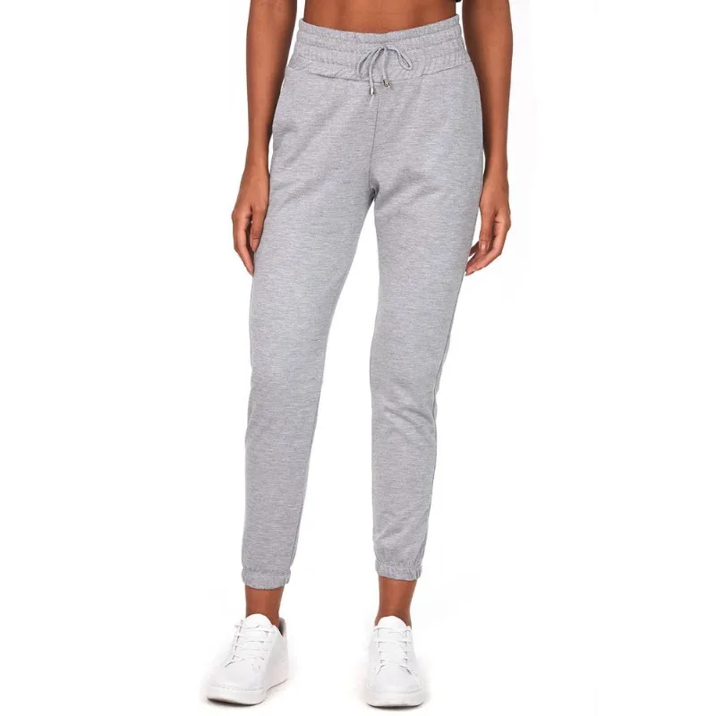Calça Feminina Jogger Polo Wear Mescla Claro Cinza M