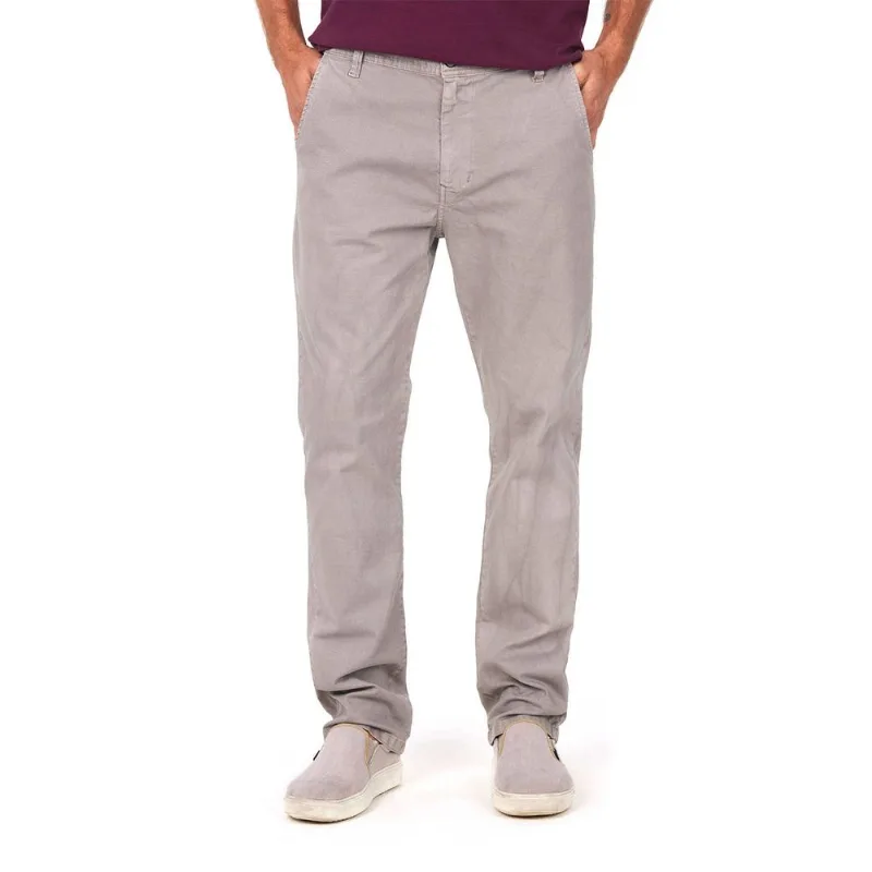 Calça Masculina Sarja Regular Polo Wear Cinza Médio 42