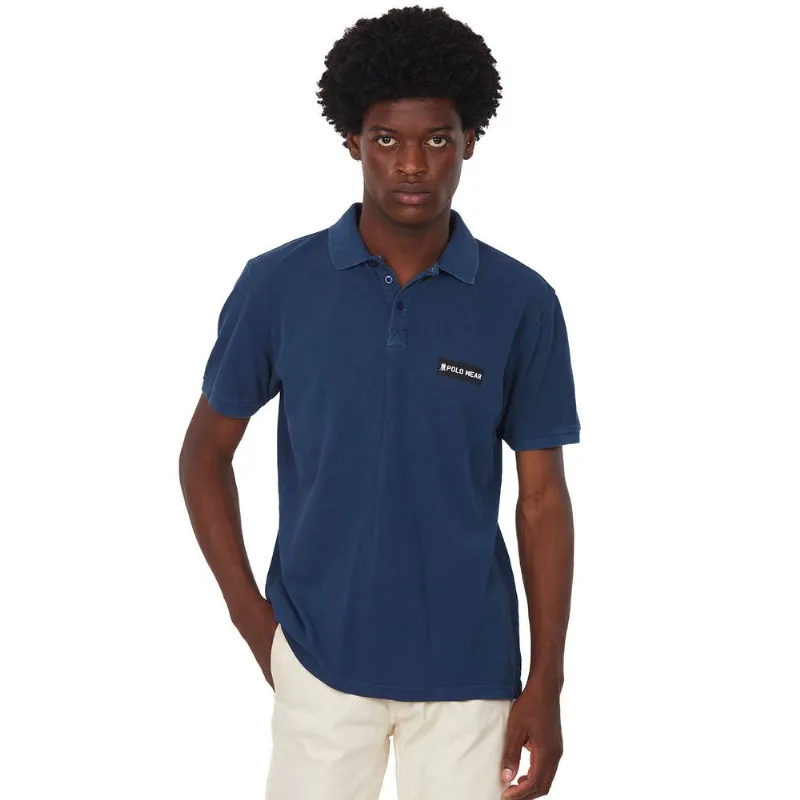 Polo Piquet Masculina Silk Peito Polo Wear Azul Escuro GG