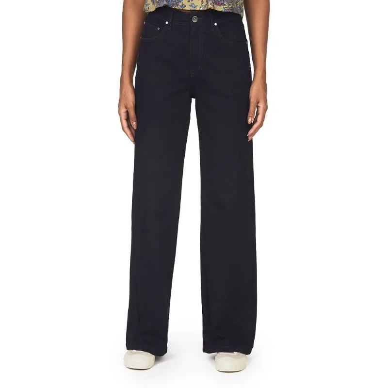 Calça Feminina Wide Leg Polo Wear Jeans Escuro 42