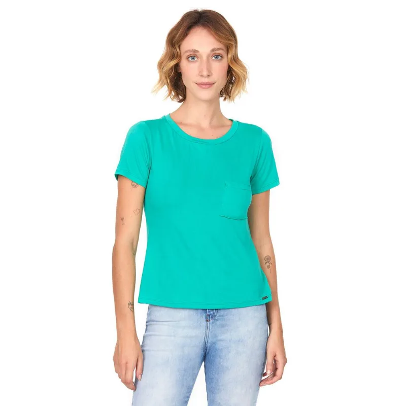 Blusa Com Bolso Suede Polo Wear Verde Médio G