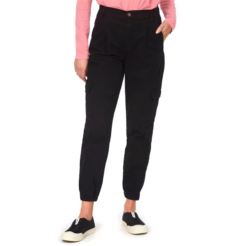 Calca Feminina Sarja Jogger Cargo Polo Wear Preto 42