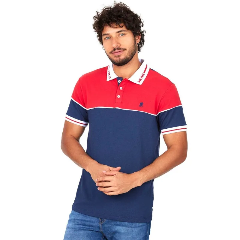 Polo Masculina Recorte Polo Wear Azul Escuro P