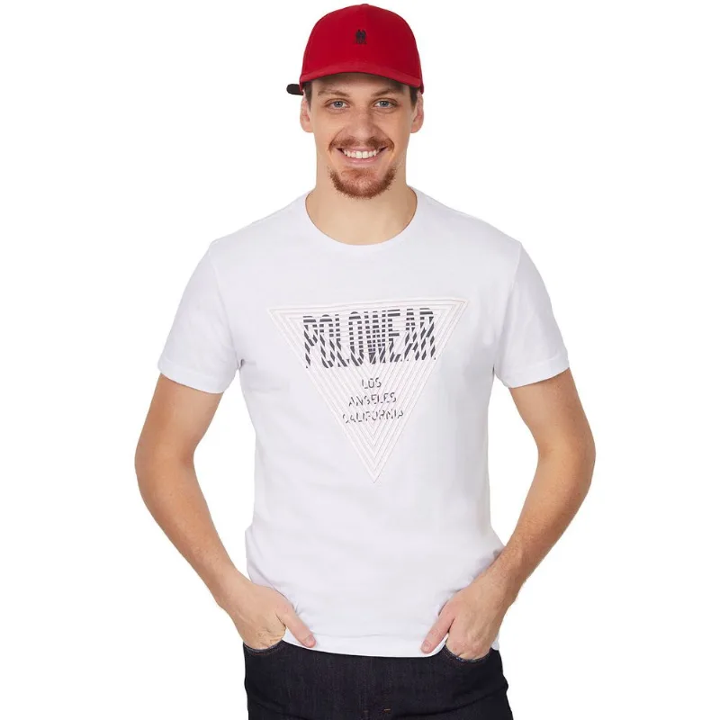 Camiseta Masculino Estampa Relevo Polo Wear Branco P