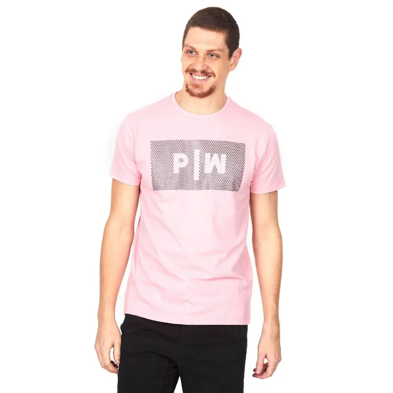 Camiseta Masculina Estampa Relevo Polo Wear Rosa Claro M
