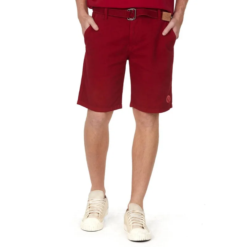 Bermuda Masculina Sarja Polo Wear Vermelho Escuro 38