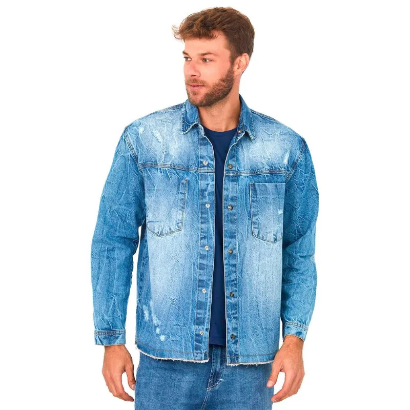Jaqueta Masculina Overshirt Polo Wear Jeans Médio P