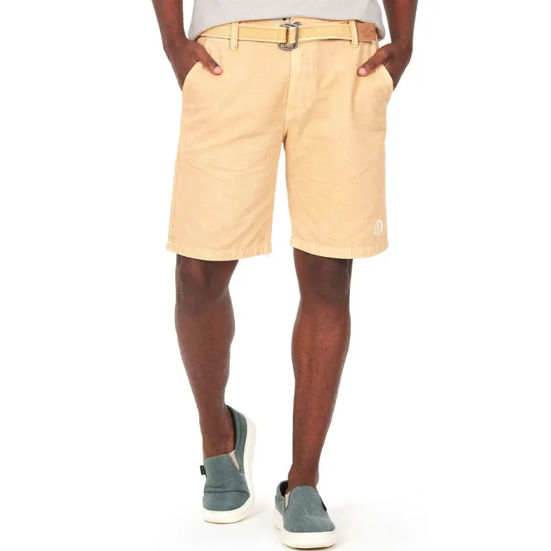 Bermuda Masculina Sarja Polo Wear Bege Escuro 38