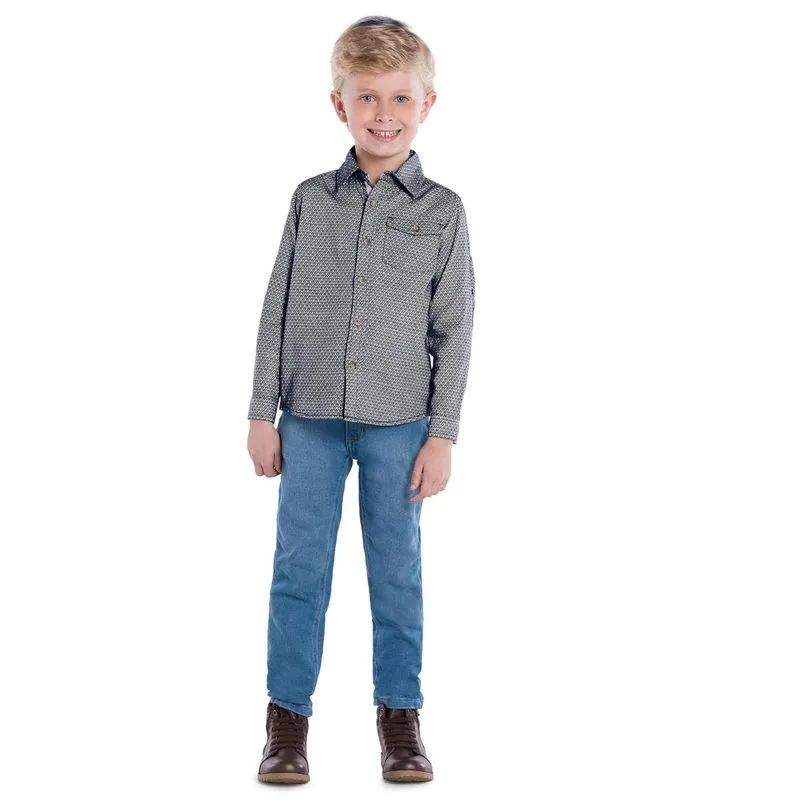 Camisa Masculina Trick Nick Azul 6