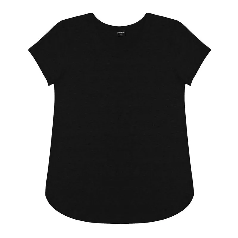 Blusa Feminina Básica Rovitex Plus Preto Plus M