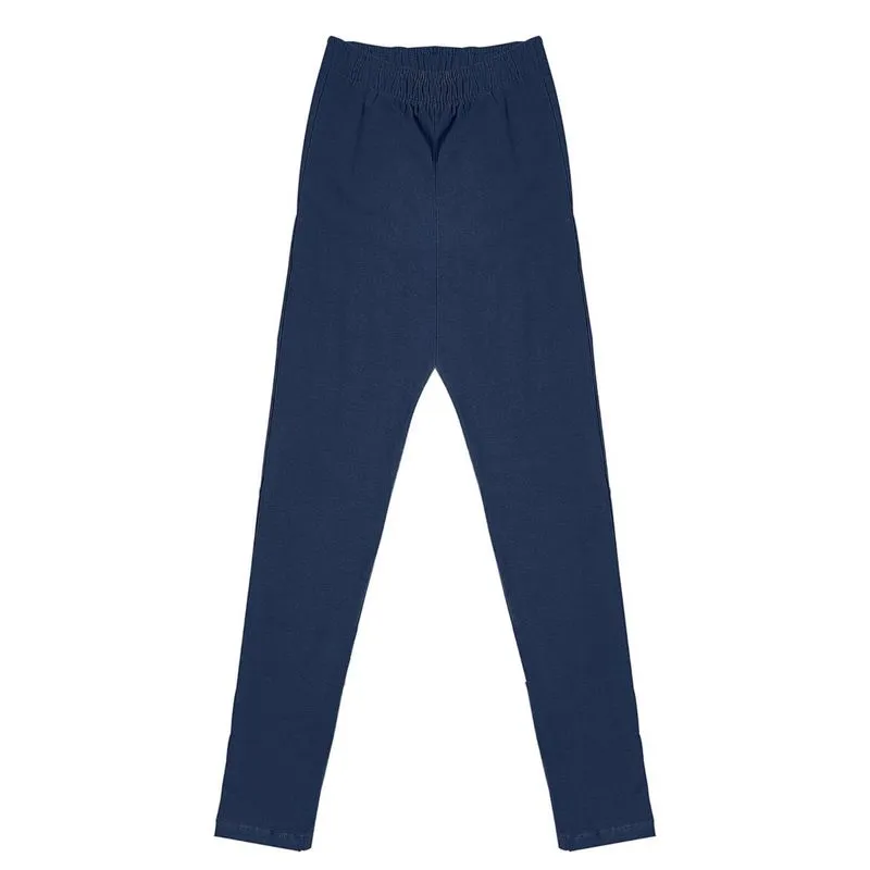 Legging Feminina Básica Cotton Pesado Rovitex Plus Azul Plus G