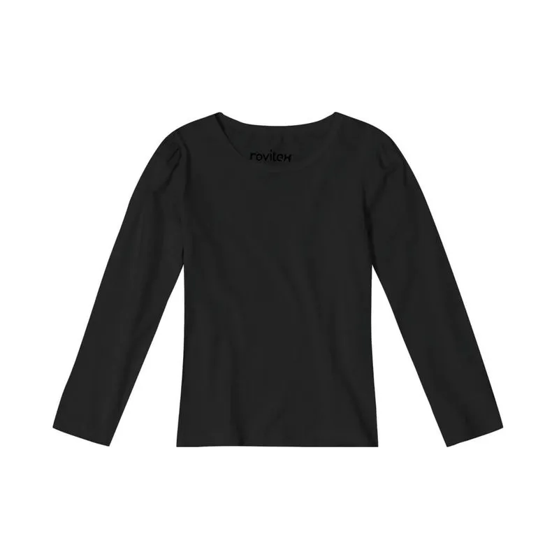 Blusa Infantil Básica Viscose Rovitex Preto 10