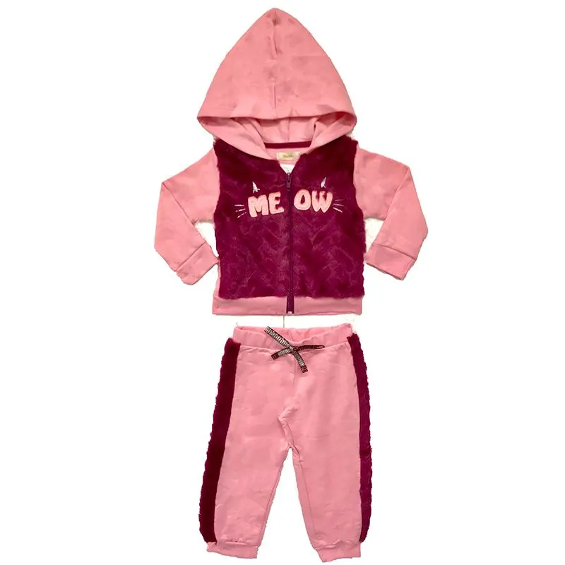 Conjunto Infantil Menina Pliush Com Estampa 1/3 - 1114741-ROSA-3
