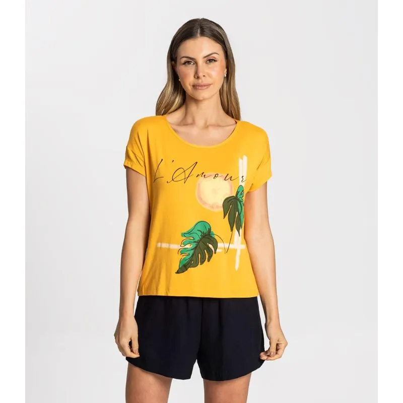 Blusa Rovitex Adulto Amarelo P