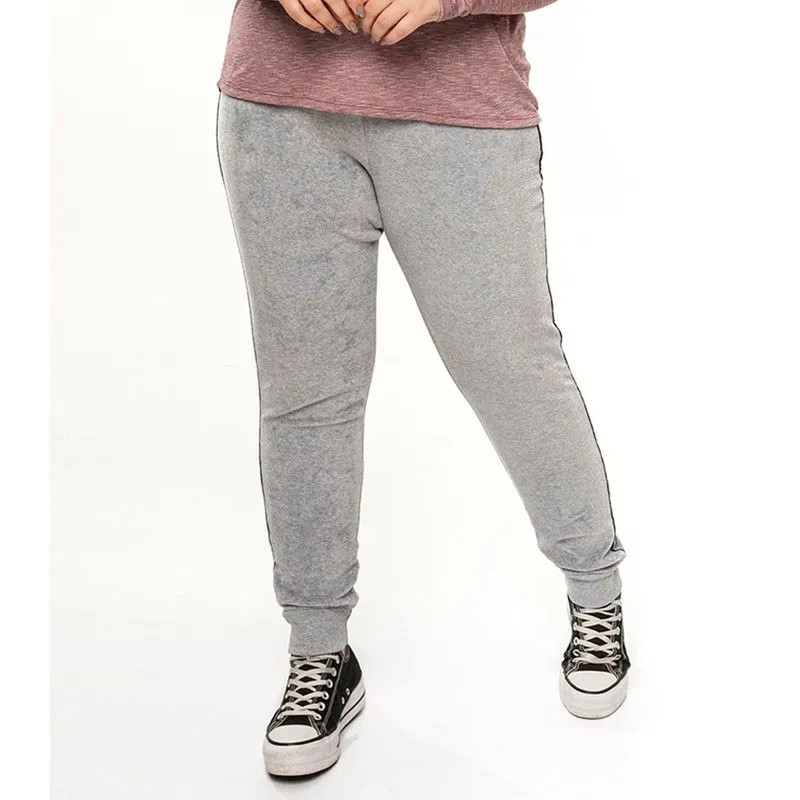 Calça Feminina Jogger Rovitex Plus Cinza Plus M