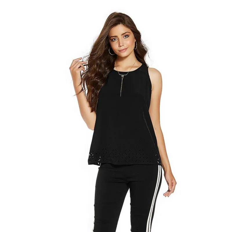 Regata Chiffon Feminina Endless Preto M