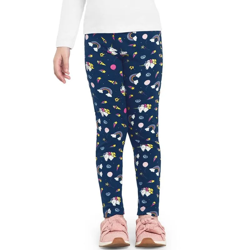 Legging Infantil Básica Cotton Pesado Rovitex Kids Azul 4