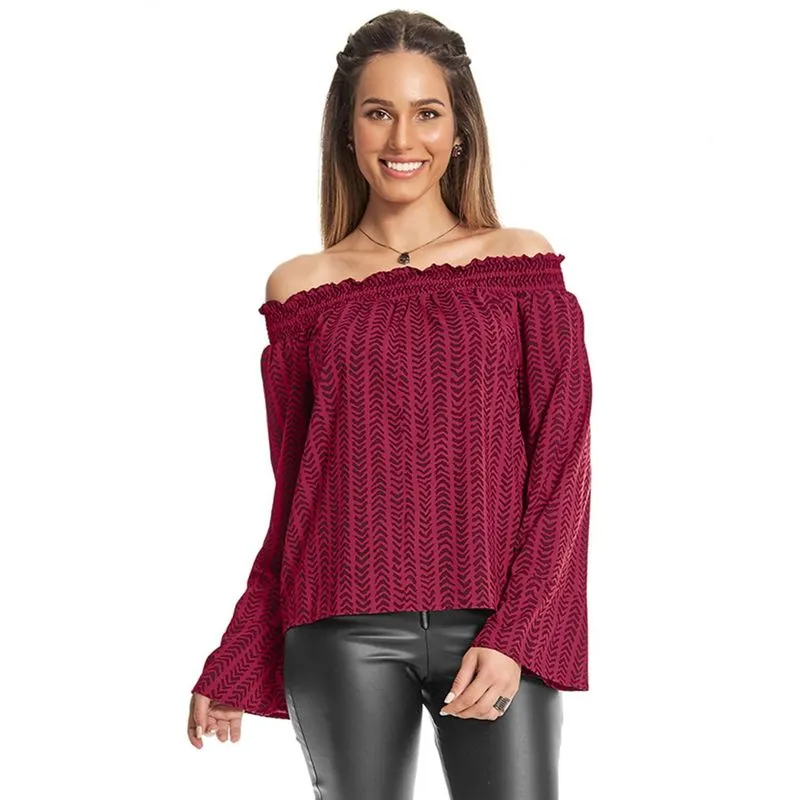 Blusa Feminina Ciganinha Rovitex Vermelho GG