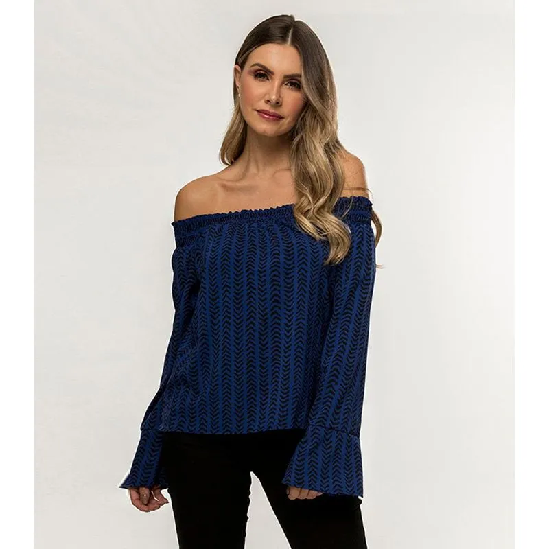 Blusa Feminina Ciganinha Rovitex Azul P