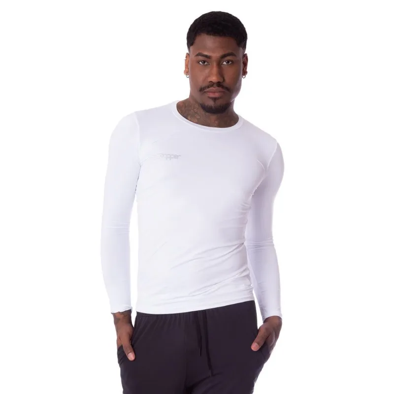 Camisa Térmica Unissex Topper Classic Manga Longa Branco - M
