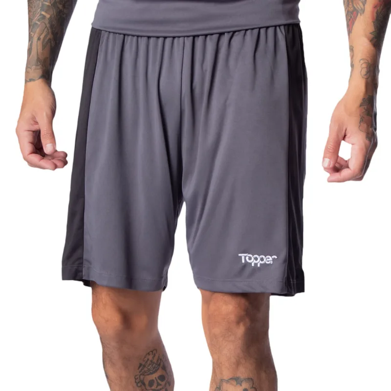 Calção Masculino Topper Classic Color II Cinza/preto - M