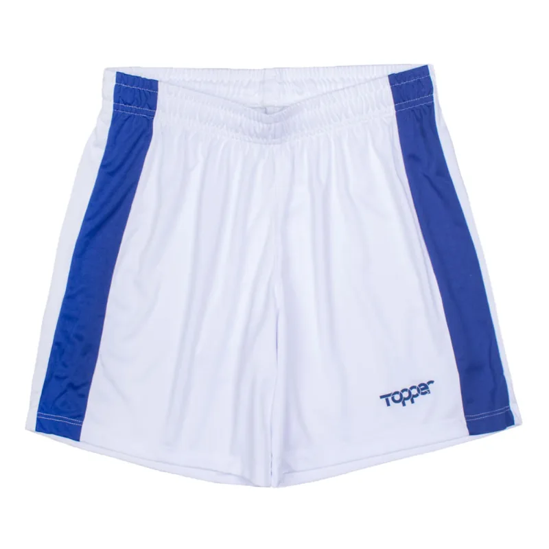 Calção Feminino Topper Fut Branco/azul - M