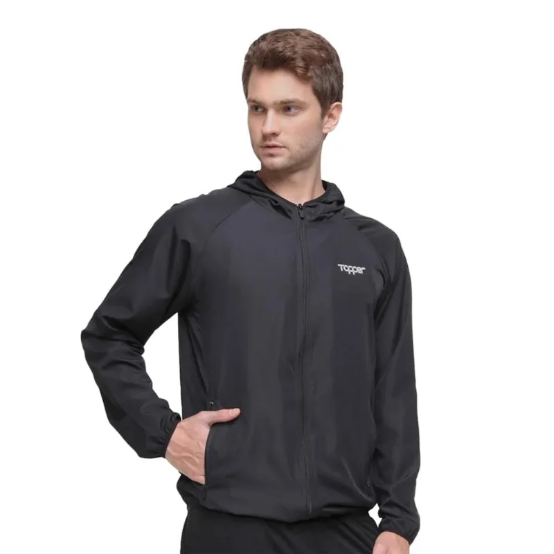 Jaqueta Corta Vento Topper New Masculina GG / Preto.