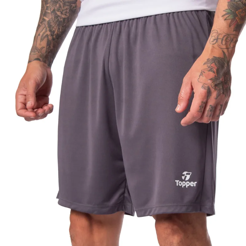 Calção Masculino Topper Classic New Cinza Escuro - M - Topper