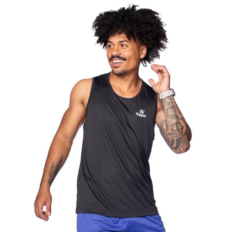 Regata Masculina Topper Classic New Preto - M - Topper