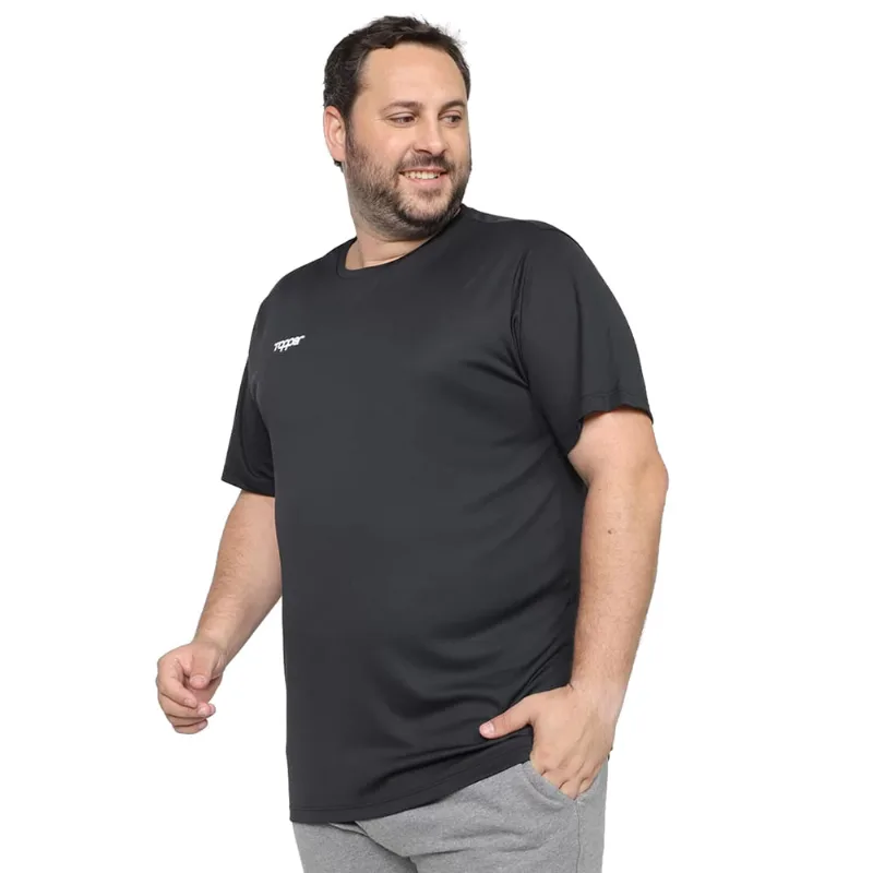 Camisa Masculina Topper Plus Size Classic Preto - 5G - Topper
