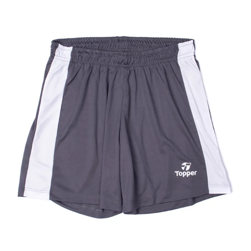 Calção Feminino Topper Stripe Cinza/branco - M