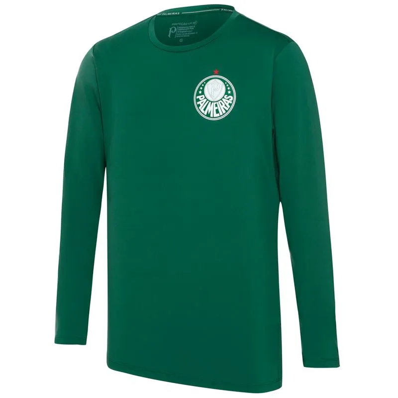 T-Shirt Manga Longa Palmeiras Brave II Feminino - Verde - GG