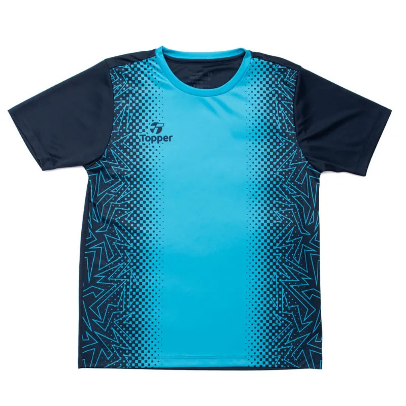 Camisa de Futebol Juvenil Topper Gradiente Estampada Marinho - 8