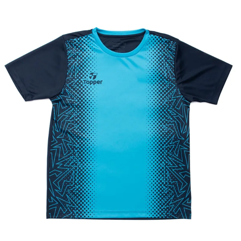 Camisa de Futebol Juvenil Topper Gradiente Estampada Marinho - 10